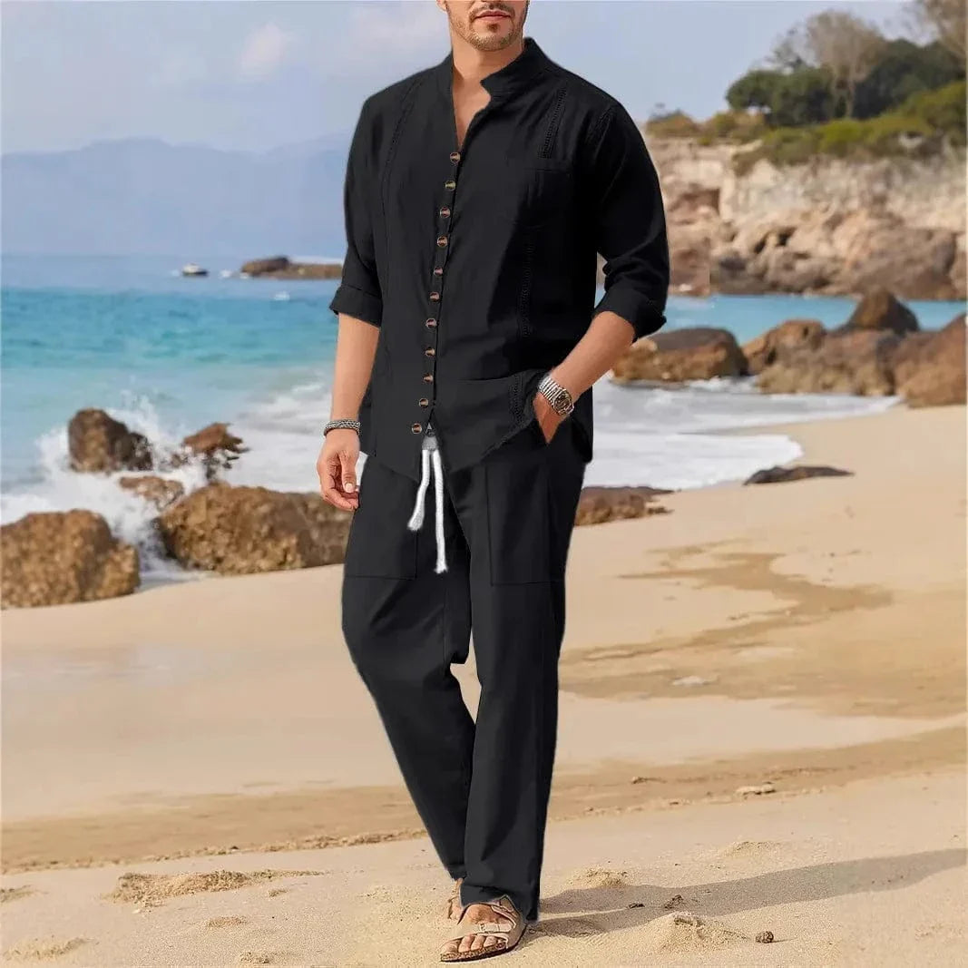Ensemble lounge estival pour homme – Projet Paris – Détente et style à la cubaine