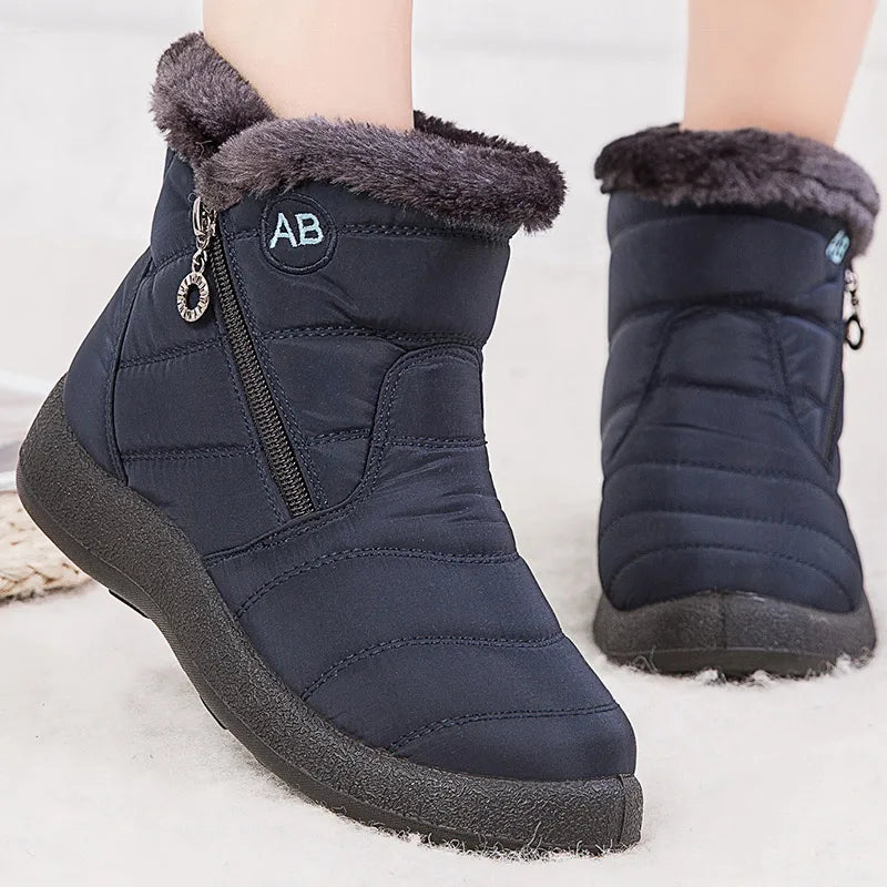 Bottes d'hiver pour femmes avec fourrure - Projet Paris - Confort et chaleur - Parfaites pour l'hiver rigoureux