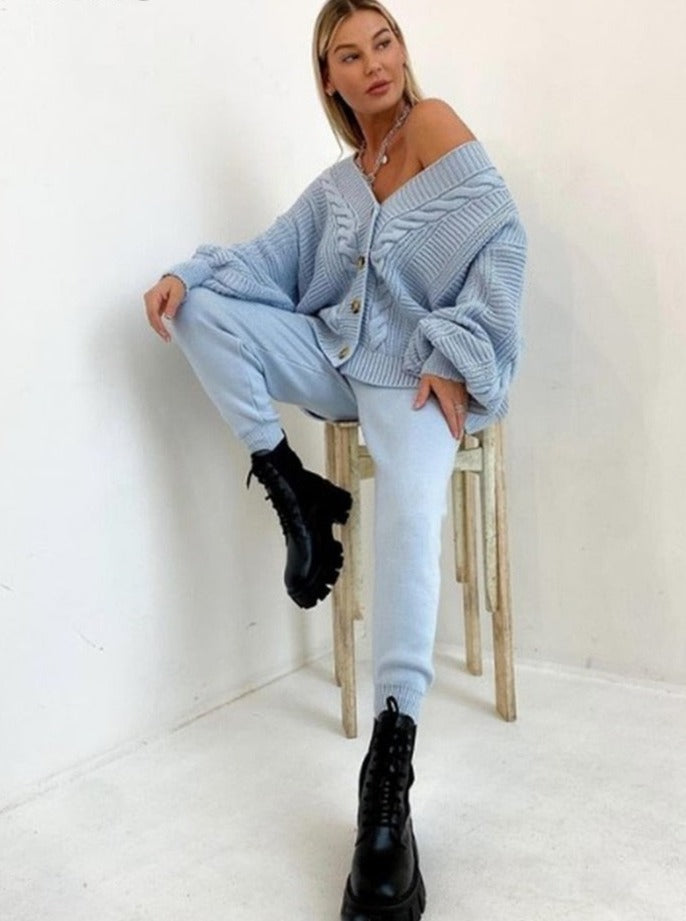 Ensemble 2 Pièces avec Cardigan en Maille - Projet Paris - Élégance et douceur intemporelles