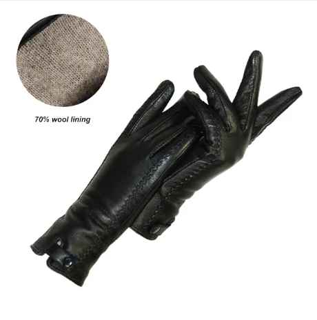 Gants en cuir Kristy - Vintage et élégants - Projet Paris - Style raffiné