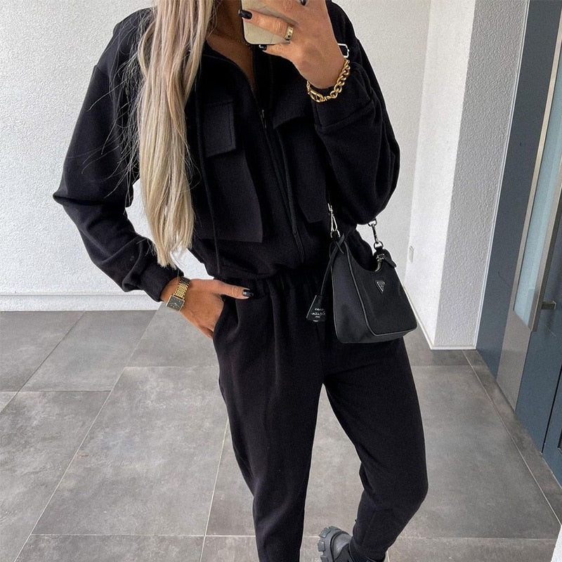 Ensemble Cargo Automnal pour Femmes - Projet Paris - Style tendance et confort inégalé
