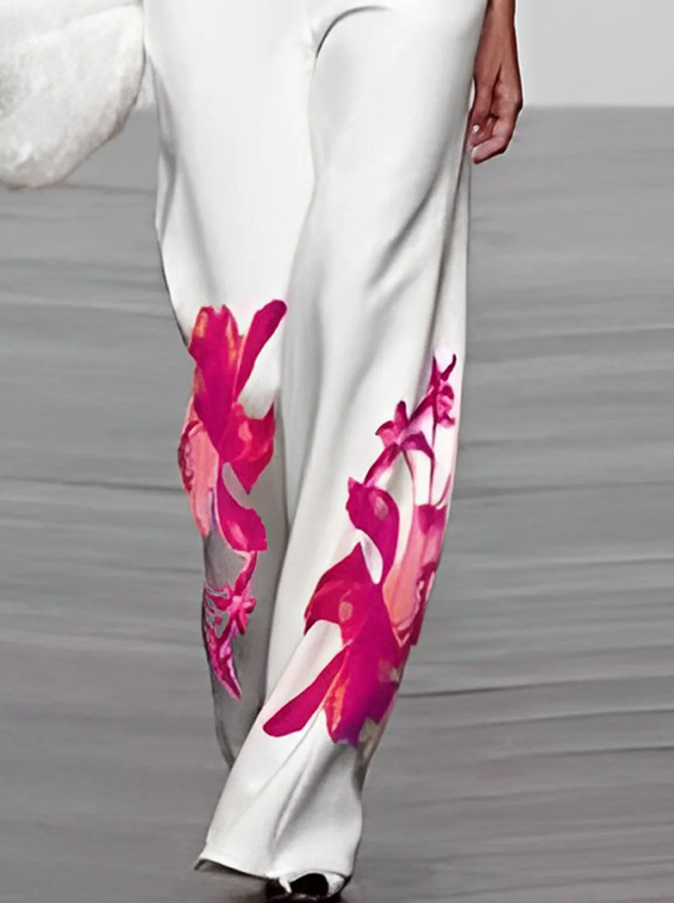Ensemble floral urbain femme – Style tendance et chic – Projet Paris – Look décontracté
