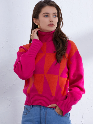 Pull col roulé Fifine - Élégance intemporelle - Projet Paris - Design classique, Parfait pour un look chic et chaleureux