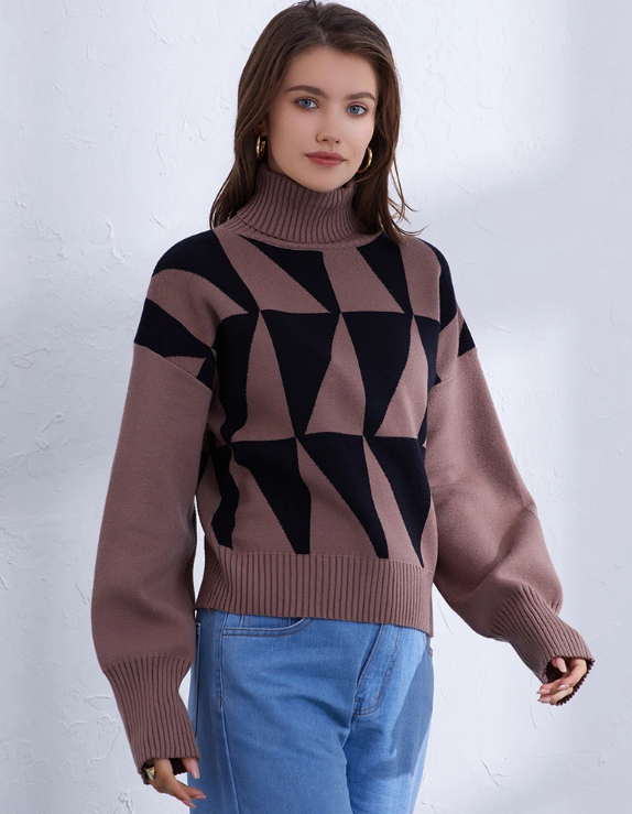 Pull col roulé Fifine - Élégance intemporelle - Projet Paris - Design classique, Parfait pour un look chic et chaleureux