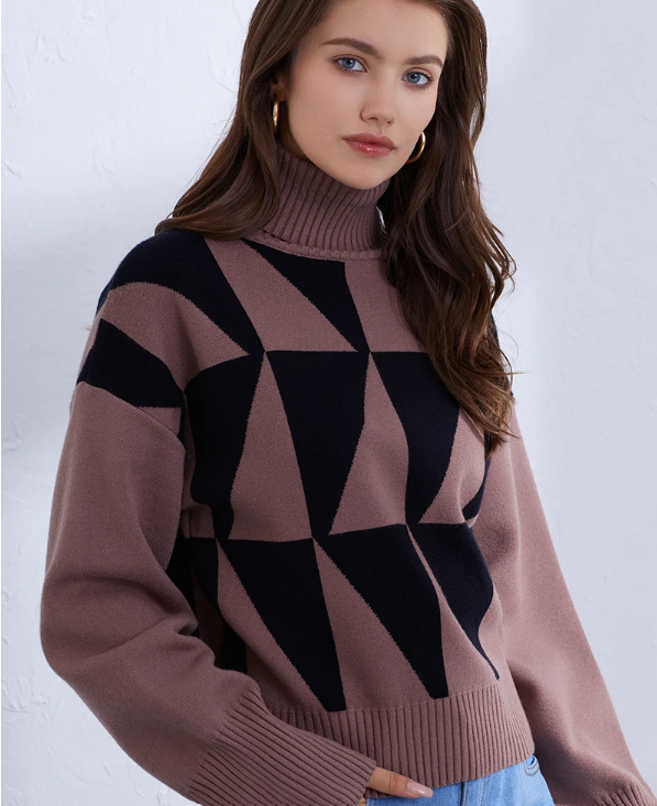 Pull col roulé Fifine - Élégance intemporelle - Projet Paris - Design classique, Parfait pour un look chic et chaleureux