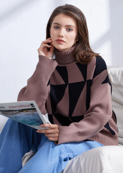 Pull col roulé Fifine - Élégance intemporelle - Projet Paris - Design classique, Parfait pour un look chic et chaleureux