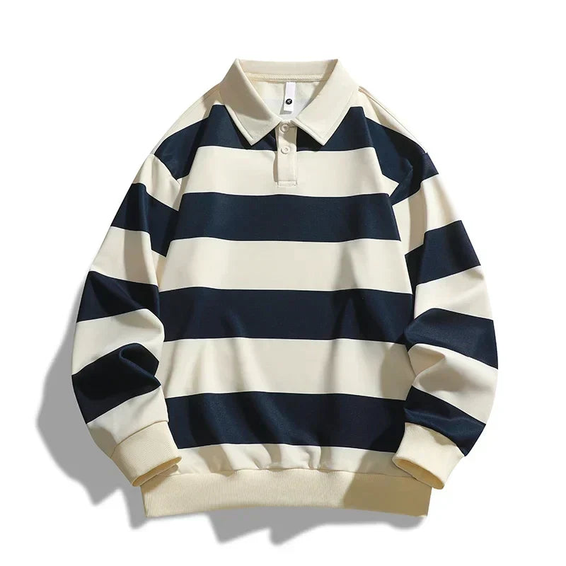 Polo à rayures pour homme à séchage rapide – Projet Paris – Confort et style en toute légèreté