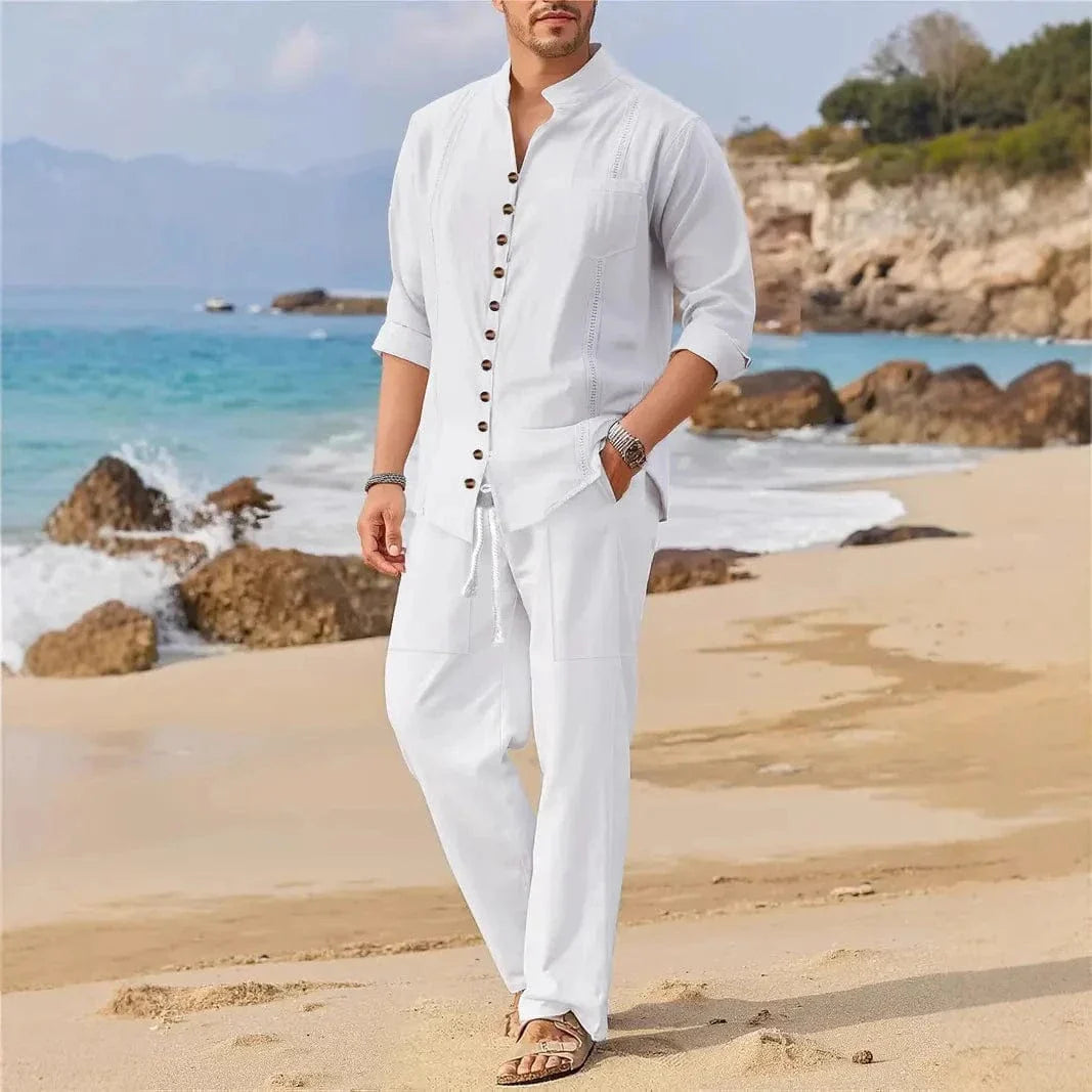 Ensemble lounge estival pour homme – Projet Paris – Détente et style à la cubaine