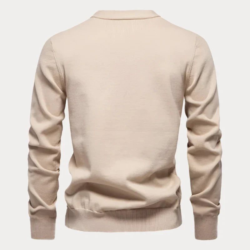 Cardigan à boutons avec col en V pour hommes - Projet Paris - Élégant et décontracté
