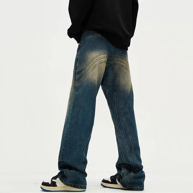 Jean homme coupe large | Style droit ample | Projet Paris – Look décontracté et liberté de mouvement