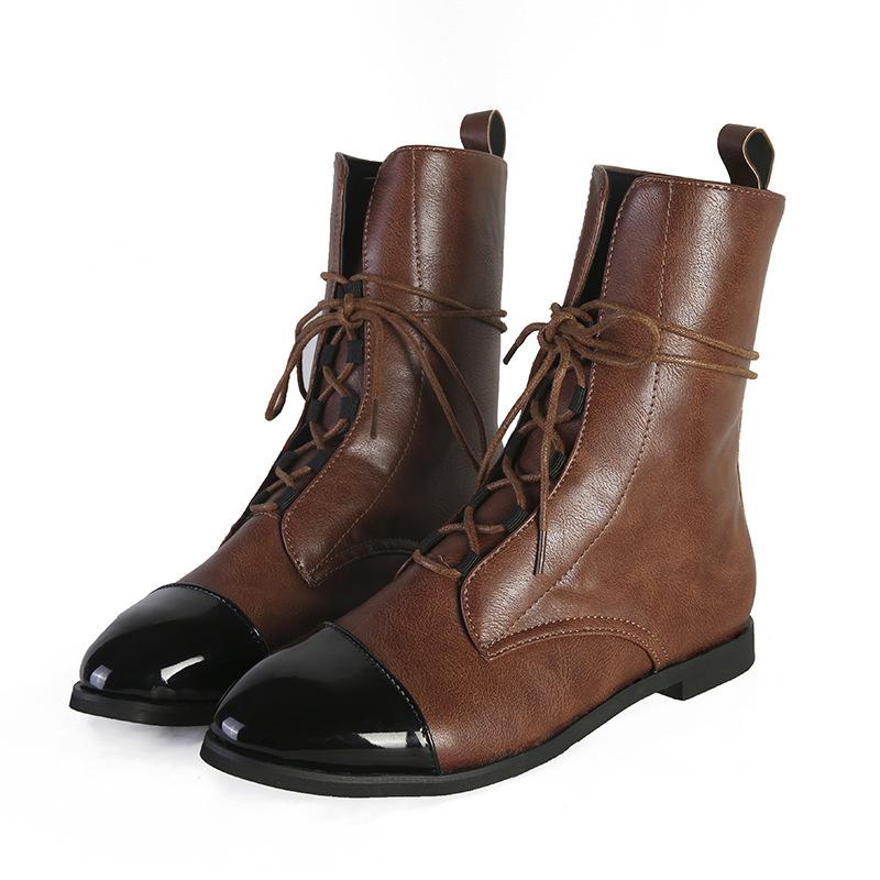 Bottes élégantes à lacets - Projet Paris - Confort et raffinement - Idéales pour l'automne et l'hiver
