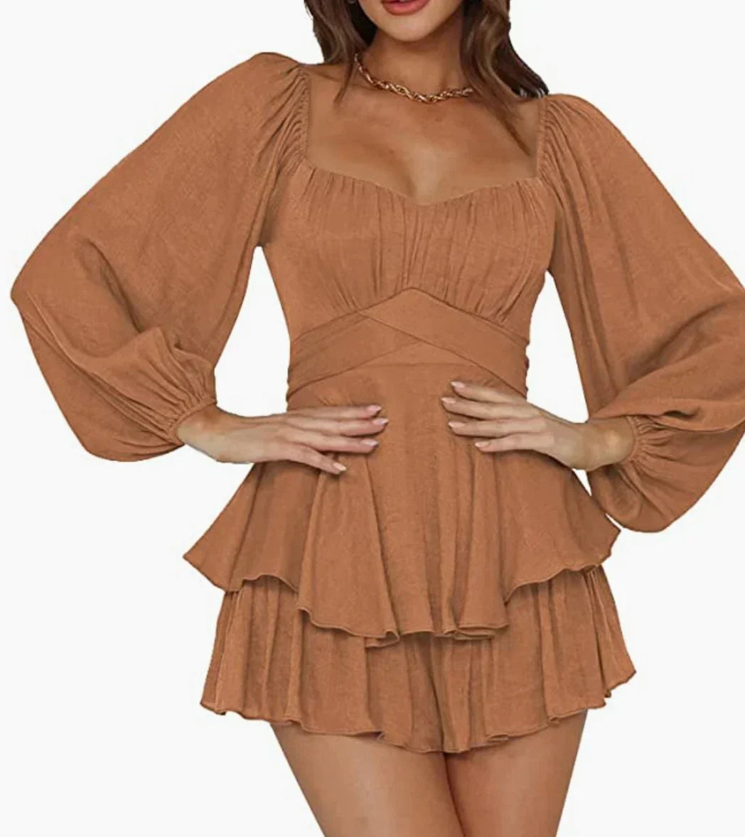 Robe à volants Lichi - Projet Paris - Style féminin et fluide - Idéale pour un look estival léger