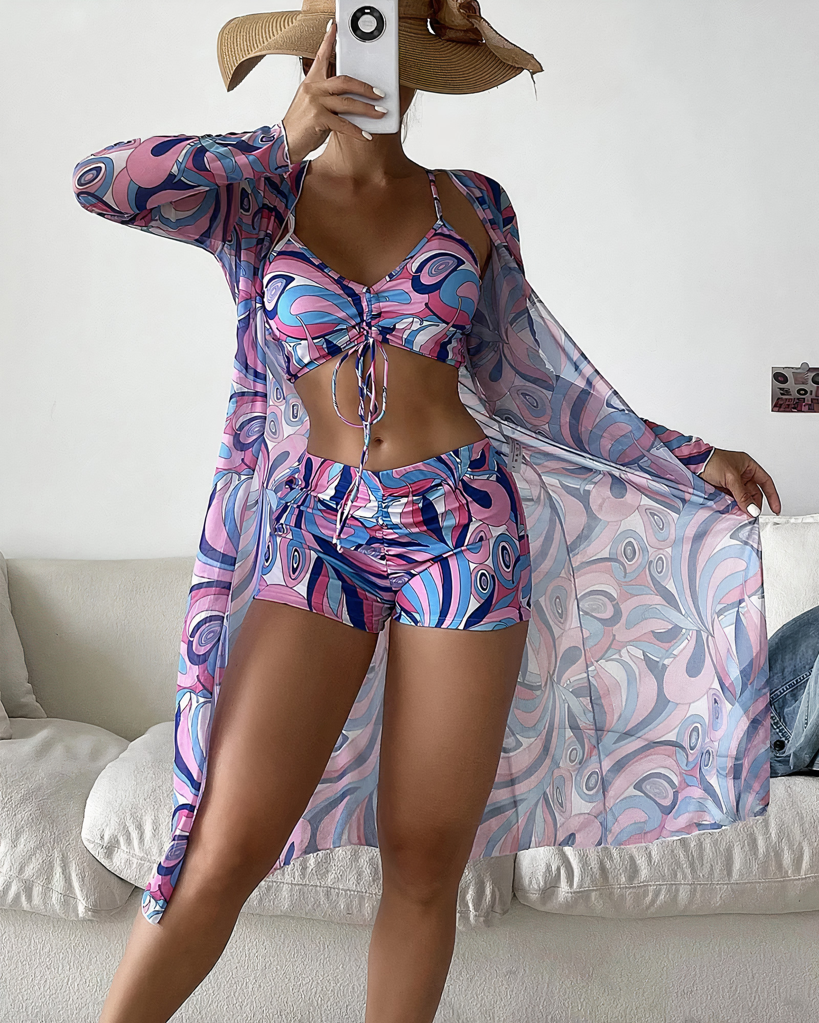Bikini avec Peignoir - Projet Paris - Élégance sur la plage