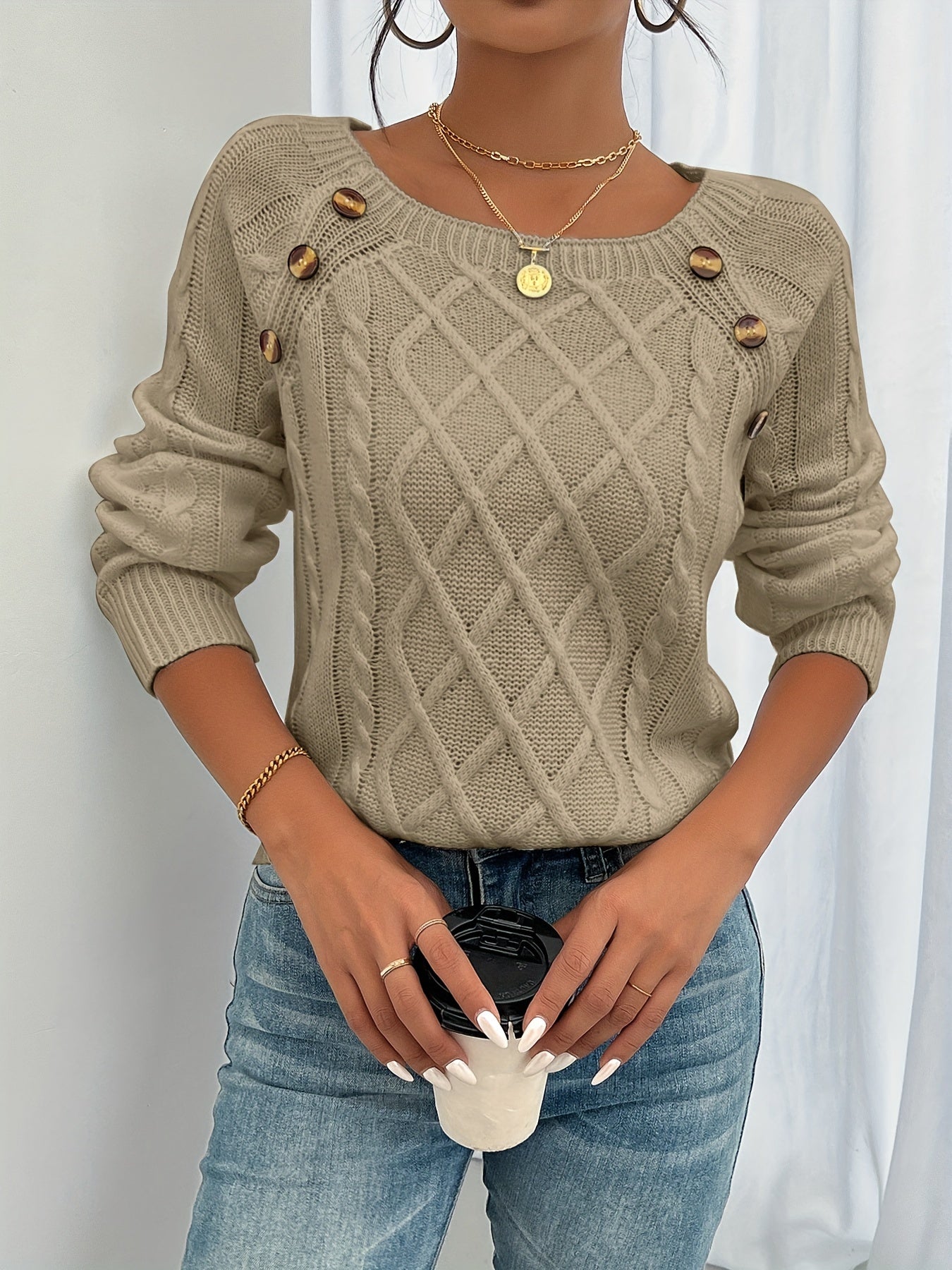 Pull à col rond - Projet Paris - Simplicité et confort - Parfait pour un look décontracté