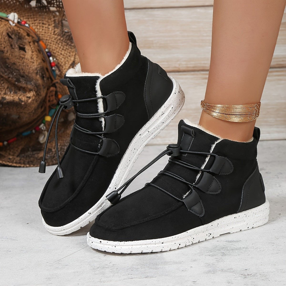 Bottes d'hiver beiges - pour femmes - Projet Paris - Confort optimal pour l'hiver - Style élégant