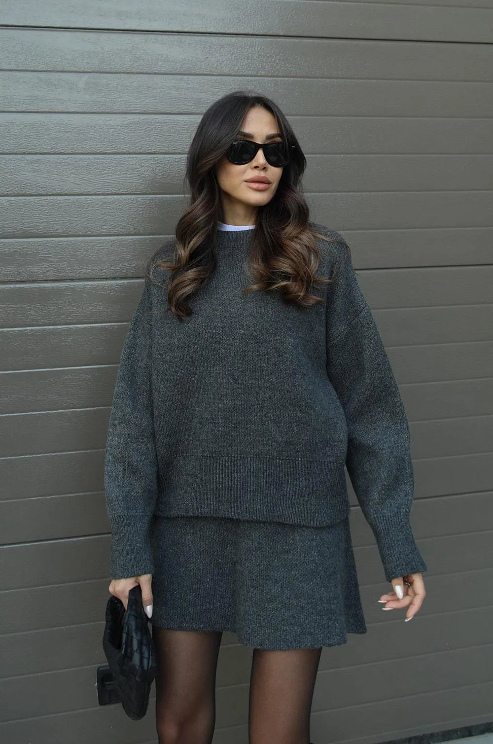 Ensemble 2 pièces (Pull + Jupe) - Projet Paris - Élégance et confort - Parfait pour une tenue chic