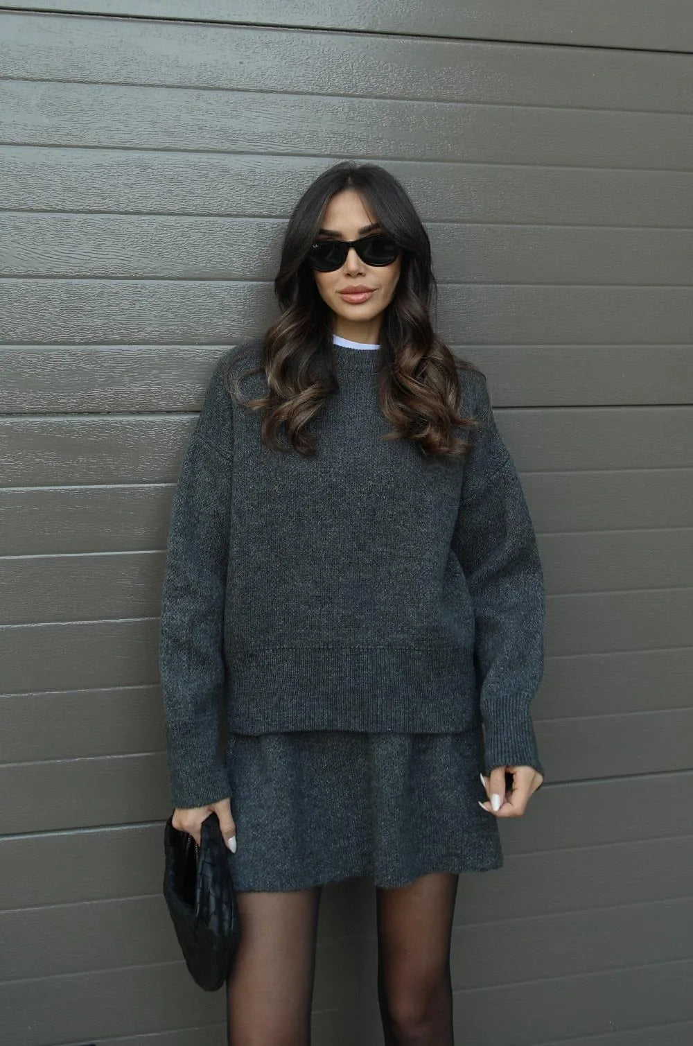 Ensemble 2 pièces (Pull + Jupe) - Projet Paris - Élégance et confort - Parfait pour une tenue chic