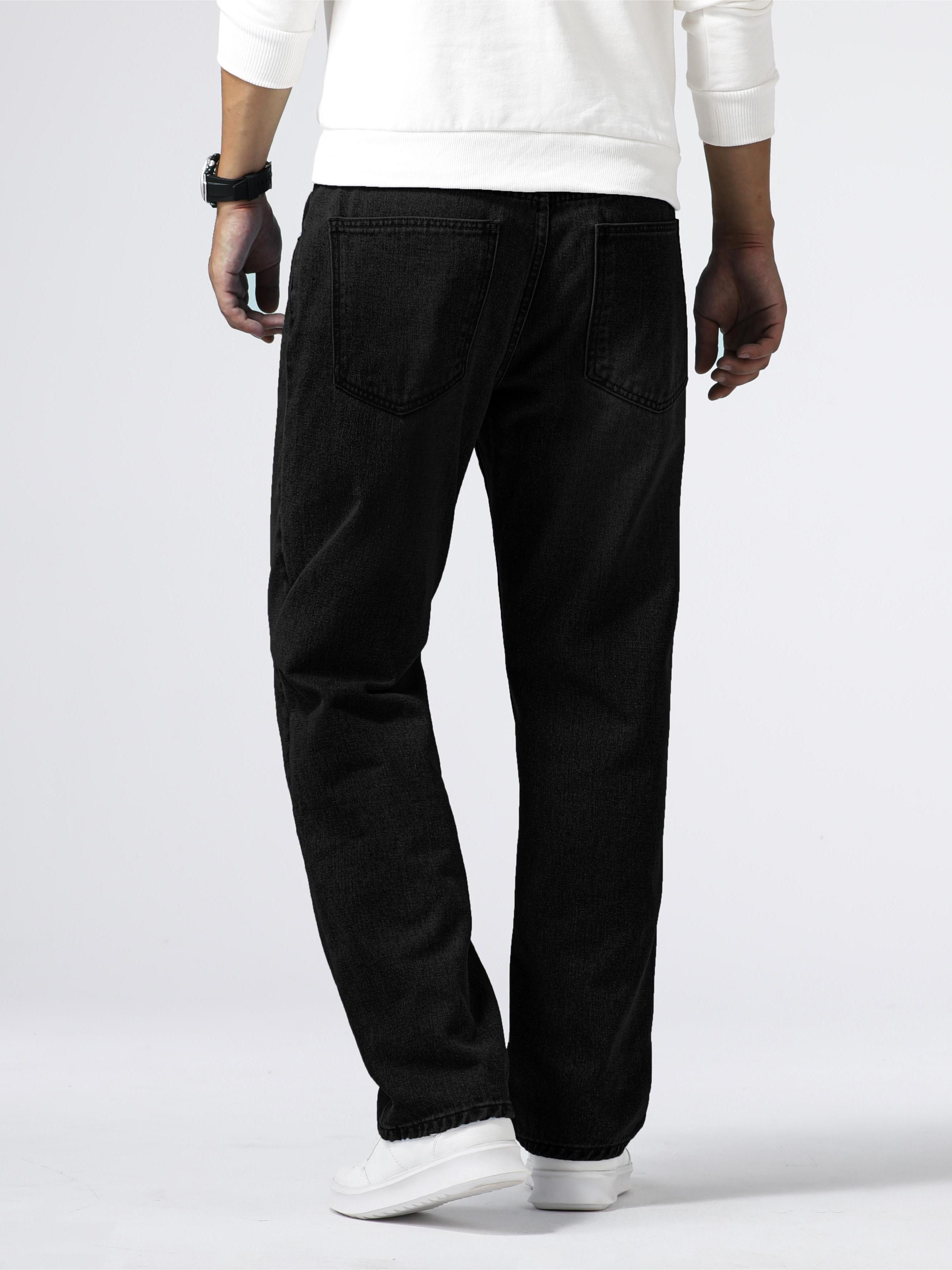 Jean ample effet usé pour homme - Projet Paris - Design vintage - Confort décontracté