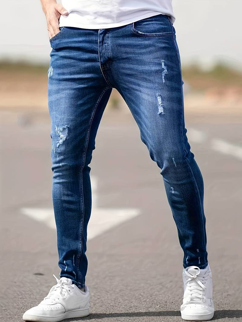 Jean déchiré homme moderne – Projet Paris – Coupe slim tendance et confort