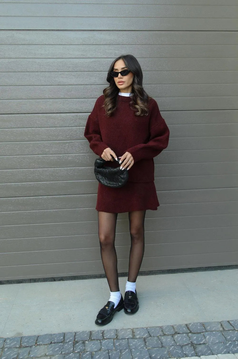 Ensemble 2 pièces (Pull + Jupe) - Projet Paris - Élégance et confort - Parfait pour une tenue chic
