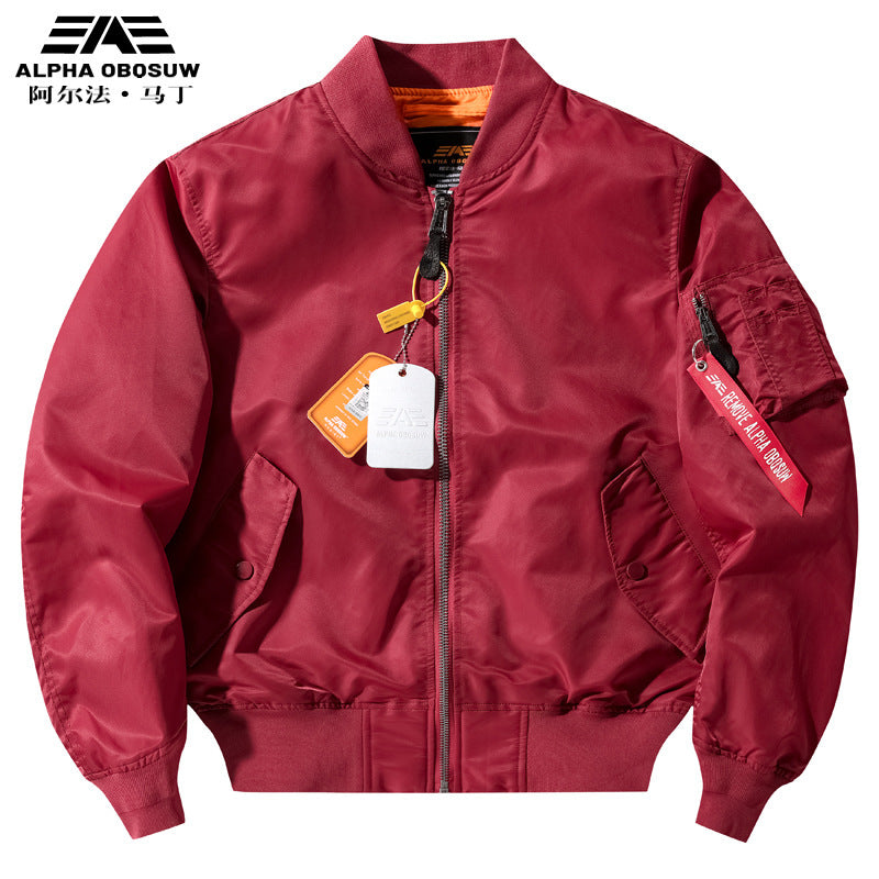 Blouson pilote MA1 rembourré pour hommes - Style aviateur - Projet Paris - Chaud