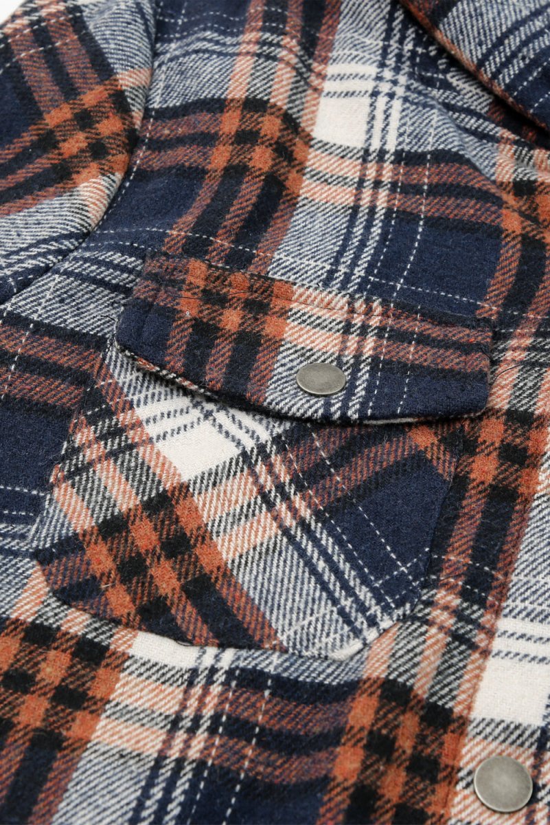Veste à capuche en flanelle doublée sherpa Emerson - Projet Paris - Chaleur et style