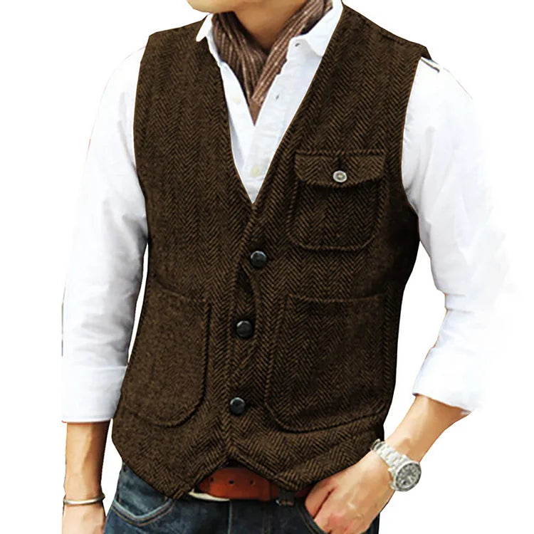 Veste simple boutonnage en cachemire pour hommes - Projet Paris - Luxe et confort