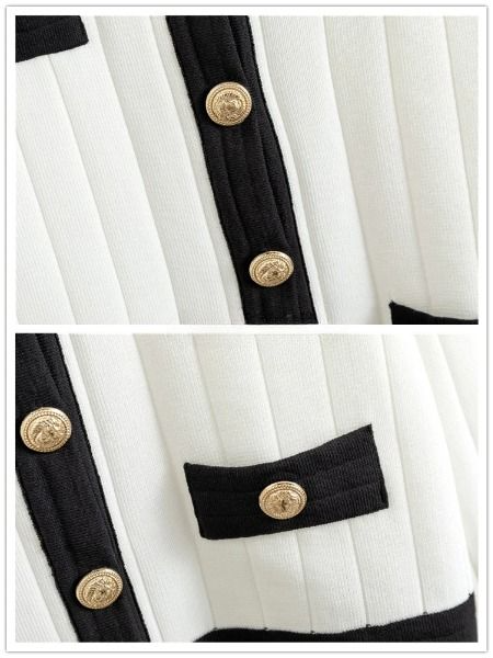 Ensemble vintage en maille pour femmes - Projet Paris - Style rétro, Finition élégante