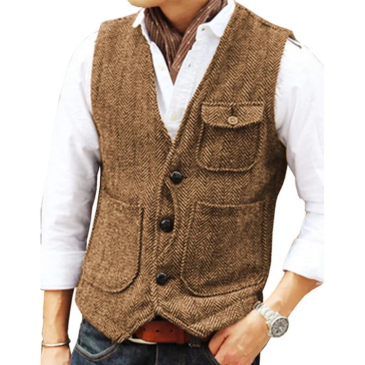 Veste simple boutonnage en cachemire pour hommes - Projet Paris - Luxe et confort