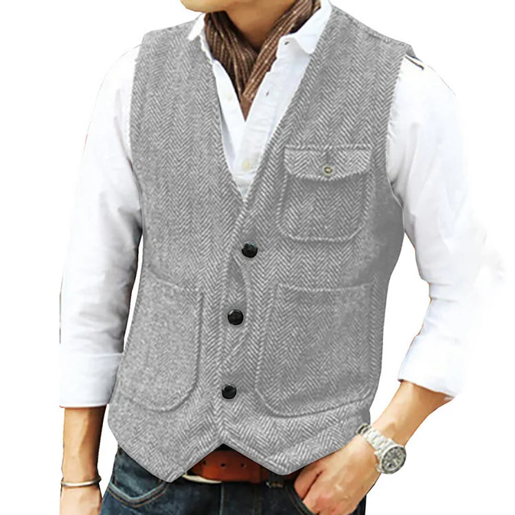 Veste simple boutonnage en cachemire pour hommes - Projet Paris - Luxe et confort
