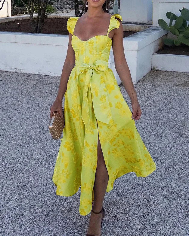 Jurk papillon imprimées - Élégante et stylée - Projet Paris - Idéale pour les occasions