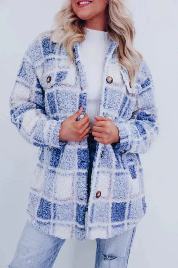 Blazer pour femmes en laine à carreaux - Luxe et élégant - Projet Paris - Chic, Confort optimal