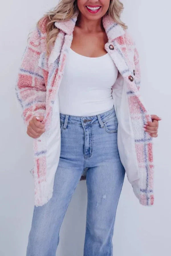 Blazer pour femmes en laine à carreaux - Luxe et élégant - Projet Paris - Chic, Confort optimal