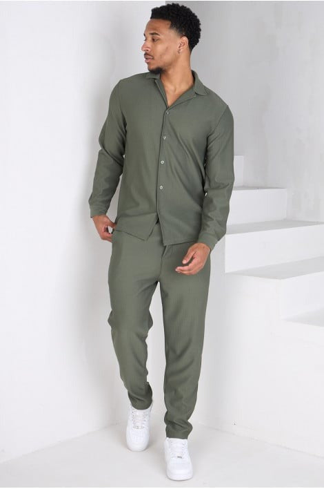 Ensemble 2 pièces chemise + pantalon - Projet Paris - Élégance décontractée