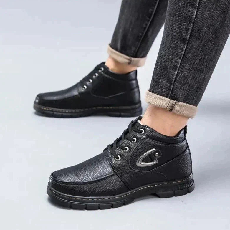 Chaussures chaudes pour homme - Isolation thermique - Projet Paris - Confort optimal pour affronter le froid - Doublure douce et semelle antidérapante