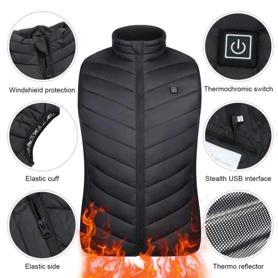 BodyWarmer - Gilet slim chauffant - Projet Paris - Chaleur et confort - Parfait pour l'hiver