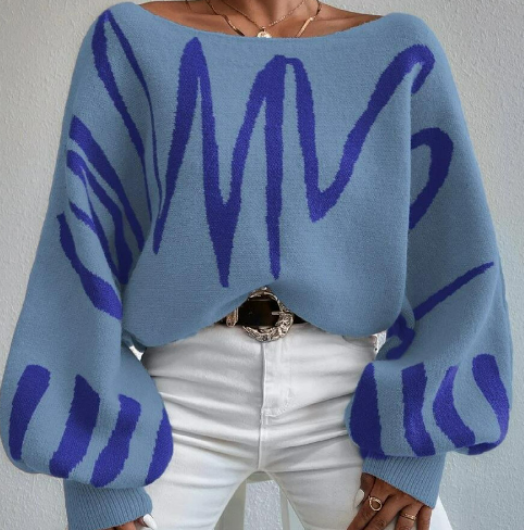 Pull chic à manches bouffantes - Élégance et confort - Projet Paris - Parfait pour un look moderne
