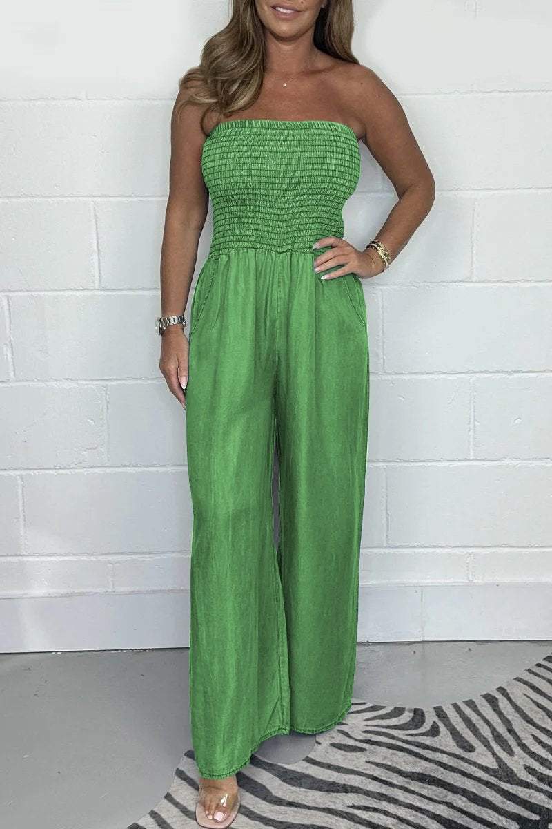 Jumpsuit en Denim Lavé – Projet Paris – Casual et Stylé – Parfait pour les Moments Décontractés