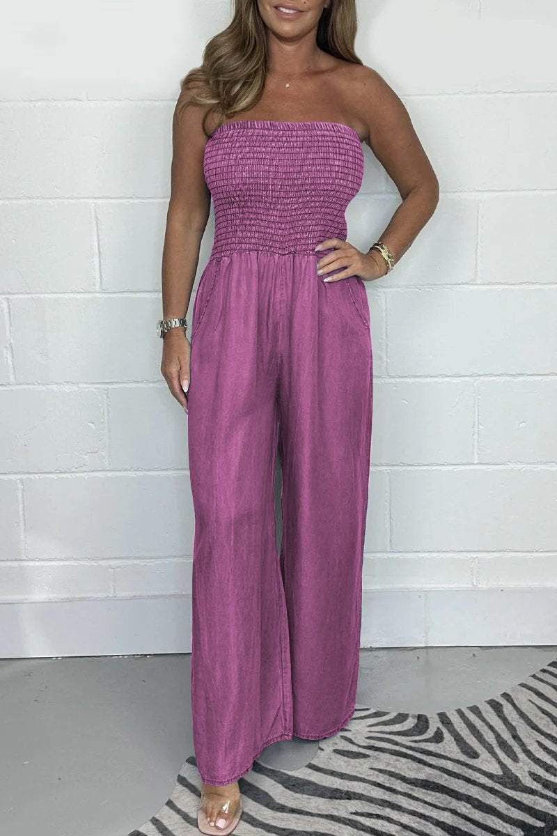 Jumpsuit en Denim Lavé – Projet Paris – Casual et Stylé – Parfait pour les Moments Décontractés
