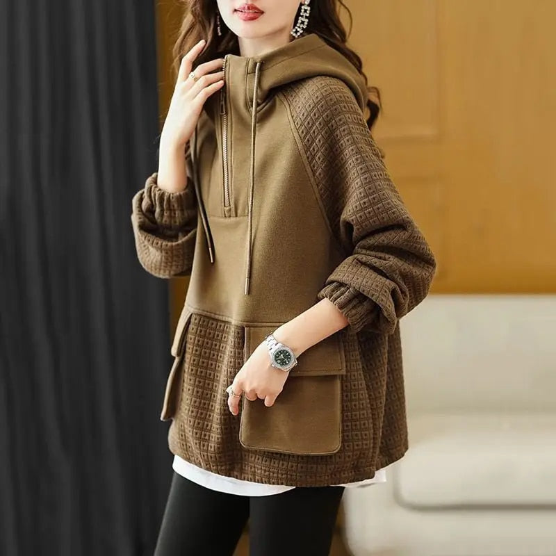 Veste à capuche avec grande poche - Projet Paris - Pratique et stylée - Idéale pour un look décontracté