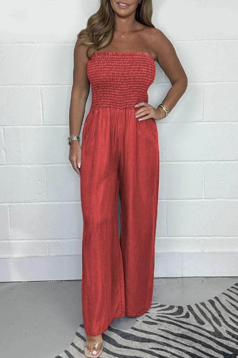 Jumpsuit en Denim Lavé – Projet Paris – Casual et Stylé – Parfait pour les Moments Décontractés