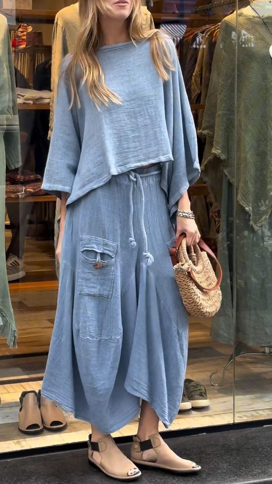 Ensemble Casual en Mélange de Coton – Projet Paris – Confort et sophistication