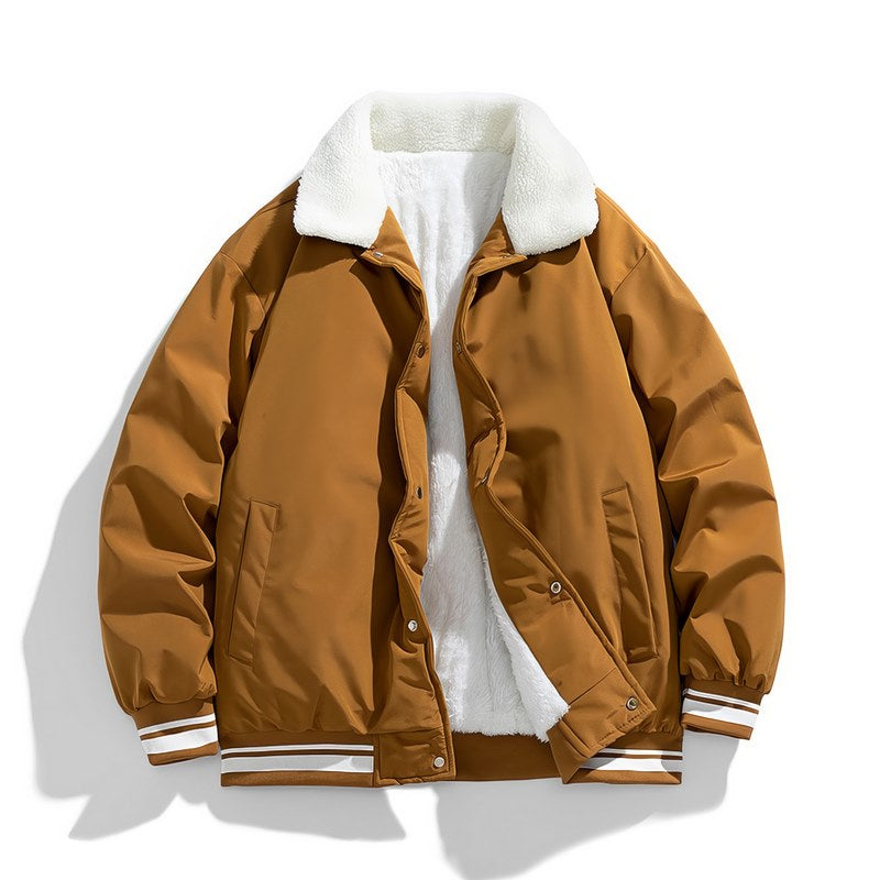 Veste oversize avec fermeture éclair et col doux pour hommes - Projet Paris - Confort maximal