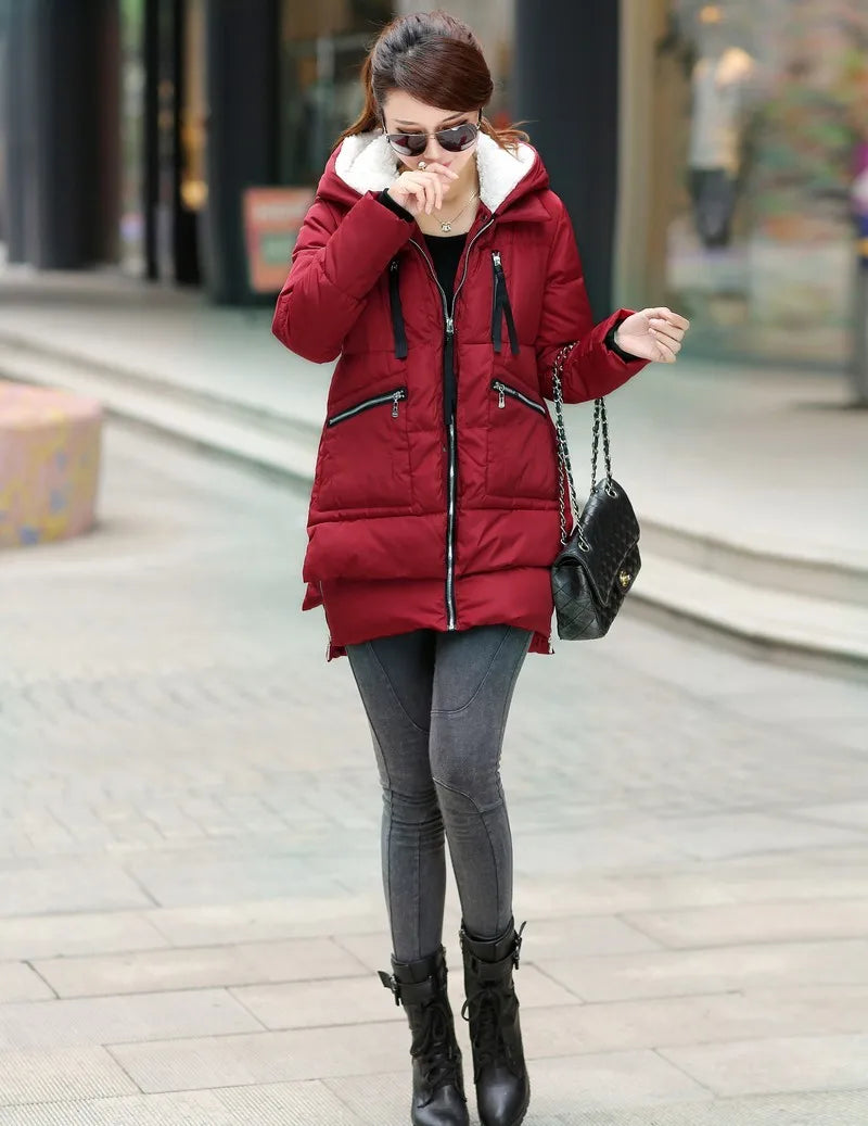 Manteau d'hiver long à capuche - Maxi longueur - Projet Paris - Chaud et élégant
