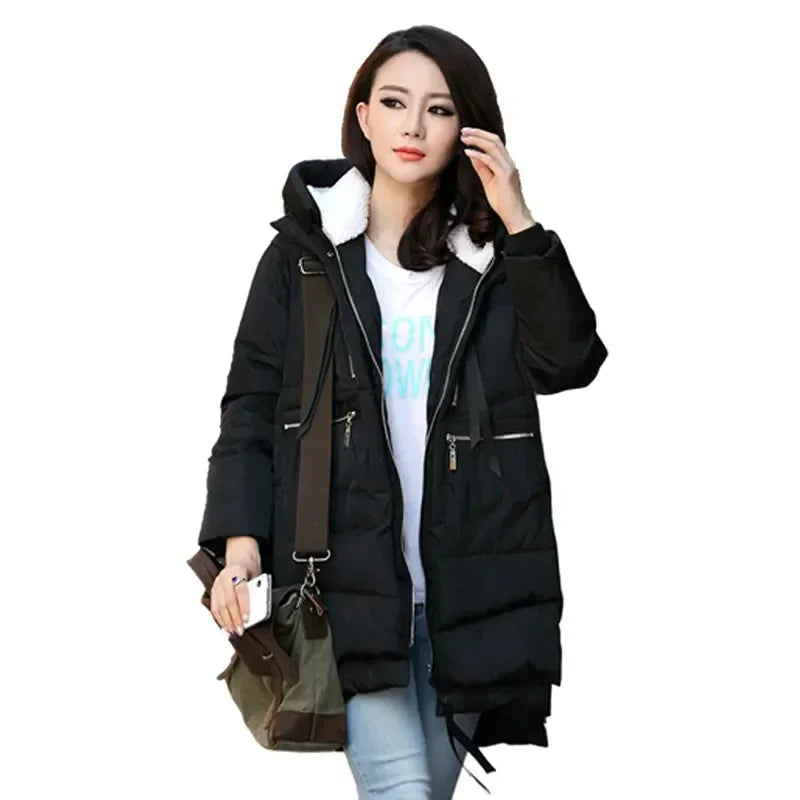 Manteau d'hiver long à capuche - Maxi longueur - Projet Paris - Chaud et élégant