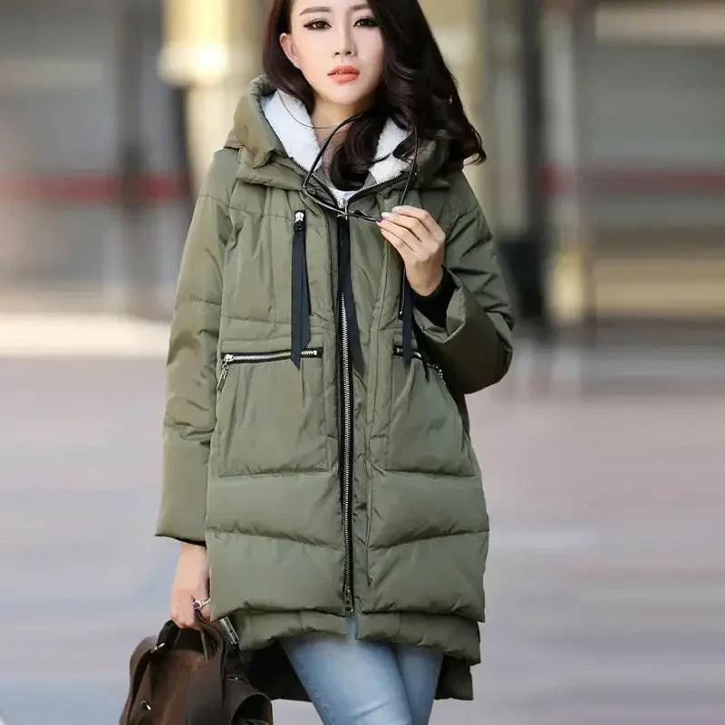 Manteau d'hiver long à capuche - Maxi longueur - Projet Paris - Chaud et élégant