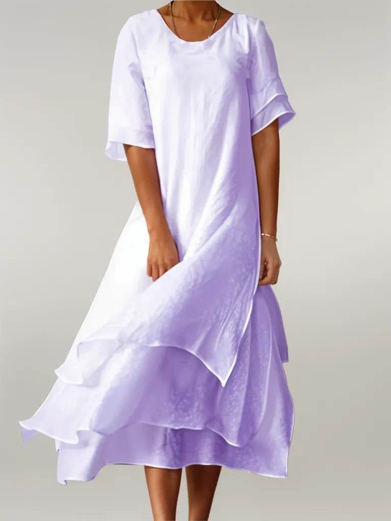 Robe Asymétrique à Col V – Projet Paris – Coupe moderne – Élégance unique