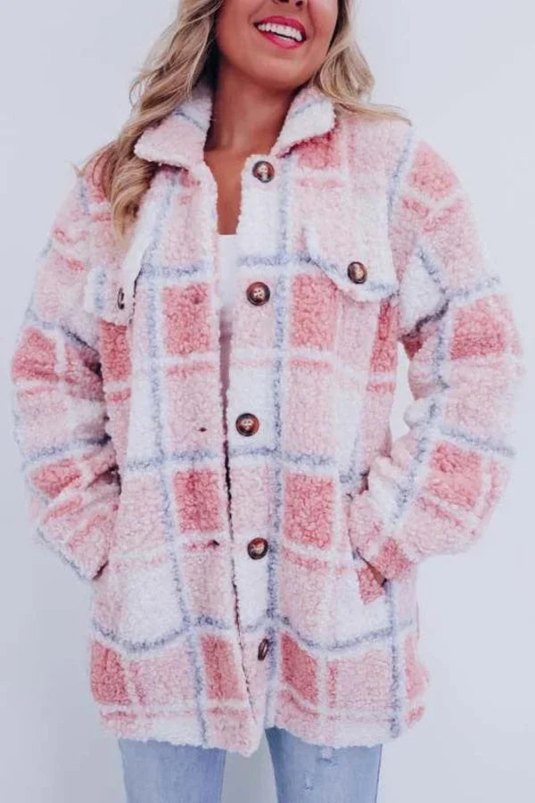 Blazer pour femmes en laine à carreaux - Luxe et élégant - Projet Paris - Chic, Confort optimal