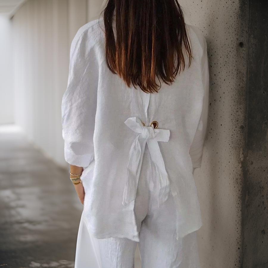 Blouse Élégante en Lin – Projet Paris – Légèreté et élégance – Parfaite pour un style naturel