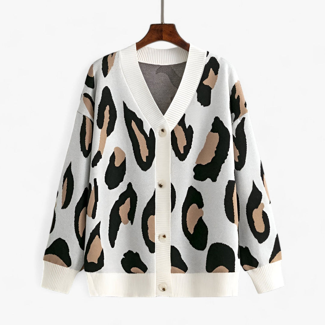 Cardigan ouvert imprimé élégant et unique pour femmes - Projet Paris - Superposition chic